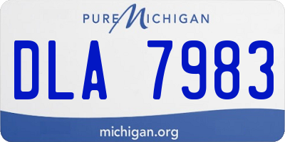 MI license plate DLA7983