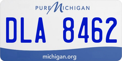 MI license plate DLA8462