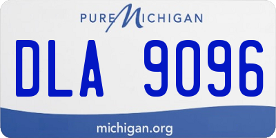 MI license plate DLA9096