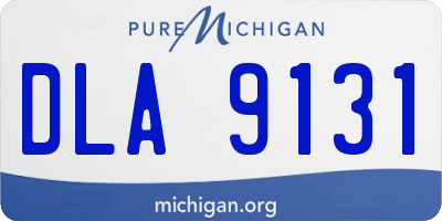 MI license plate DLA9131