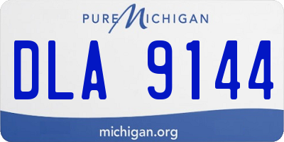 MI license plate DLA9144