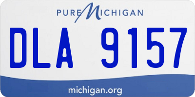 MI license plate DLA9157