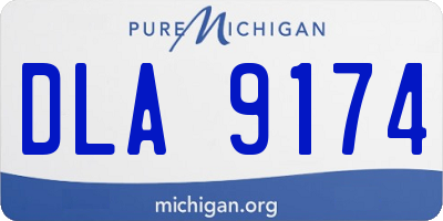 MI license plate DLA9174