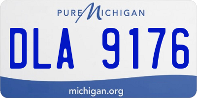 MI license plate DLA9176