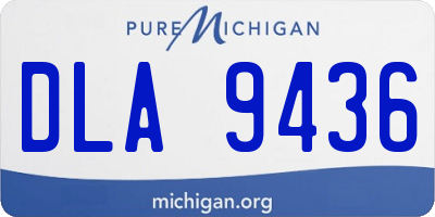 MI license plate DLA9436