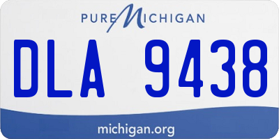 MI license plate DLA9438