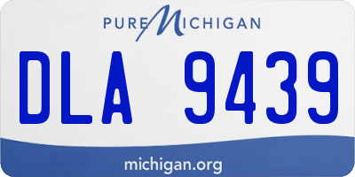 MI license plate DLA9439