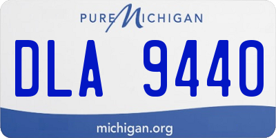 MI license plate DLA9440
