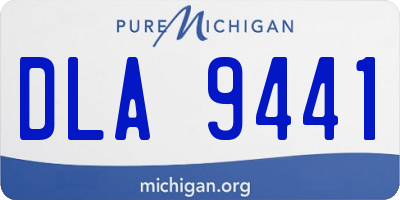 MI license plate DLA9441