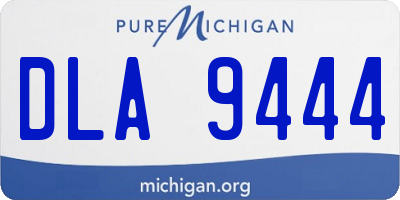 MI license plate DLA9444