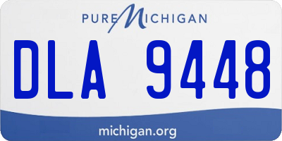 MI license plate DLA9448