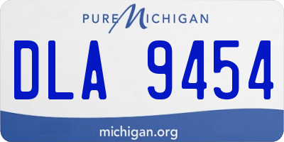 MI license plate DLA9454