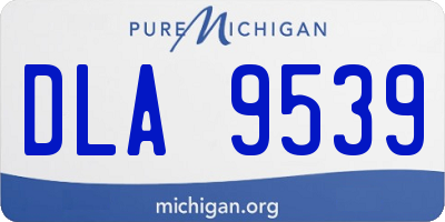 MI license plate DLA9539