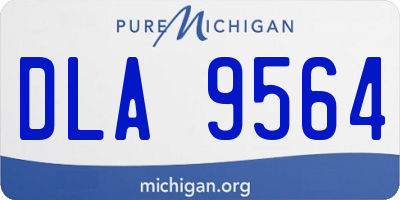 MI license plate DLA9564