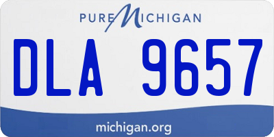 MI license plate DLA9657