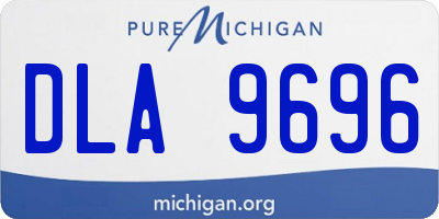 MI license plate DLA9696