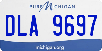 MI license plate DLA9697