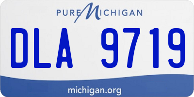 MI license plate DLA9719