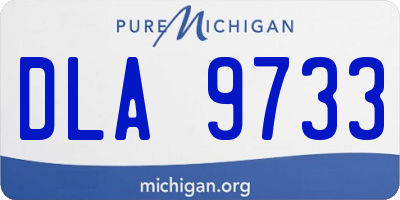 MI license plate DLA9733