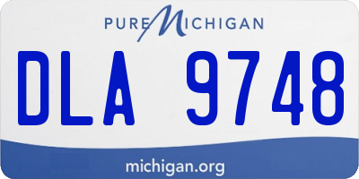 MI license plate DLA9748