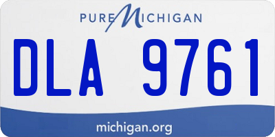 MI license plate DLA9761