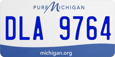 MI license plate DLA9764