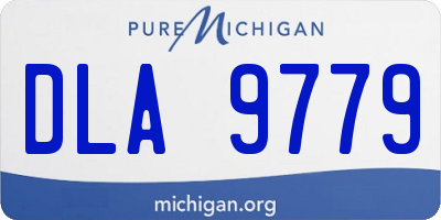 MI license plate DLA9779