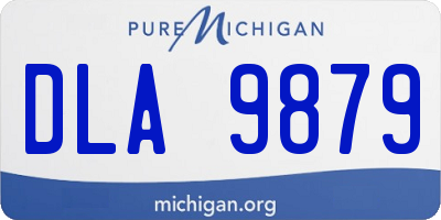 MI license plate DLA9879