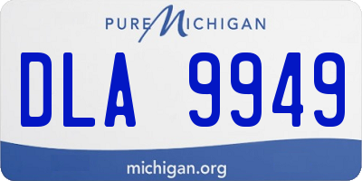 MI license plate DLA9949