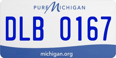 MI license plate DLB0167