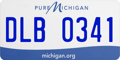MI license plate DLB0341