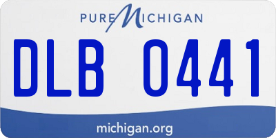 MI license plate DLB0441
