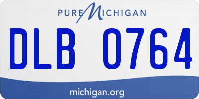 MI license plate DLB0764