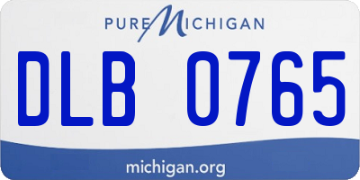 MI license plate DLB0765