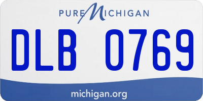 MI license plate DLB0769