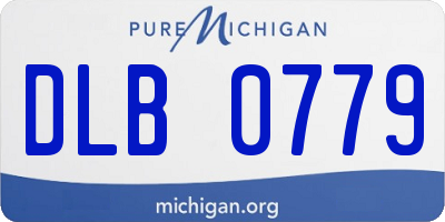 MI license plate DLB0779