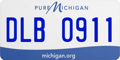MI license plate DLB0911