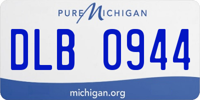 MI license plate DLB0944