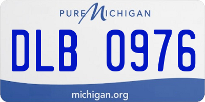 MI license plate DLB0976