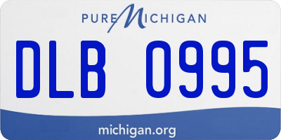 MI license plate DLB0995
