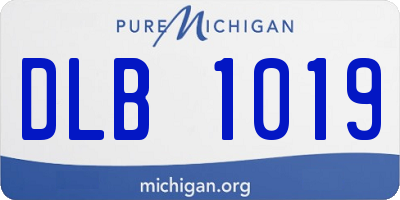 MI license plate DLB1019