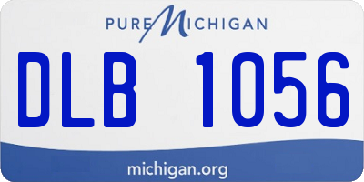 MI license plate DLB1056