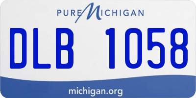 MI license plate DLB1058
