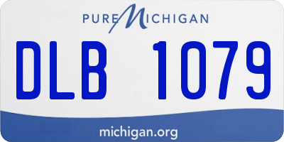 MI license plate DLB1079