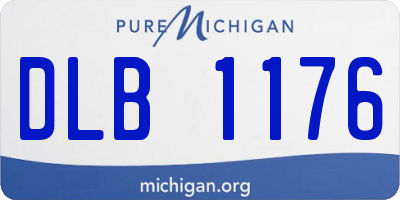 MI license plate DLB1176