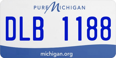 MI license plate DLB1188
