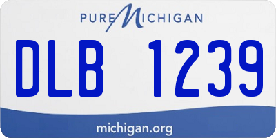 MI license plate DLB1239