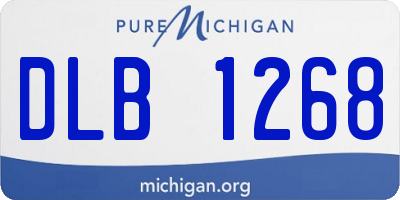 MI license plate DLB1268
