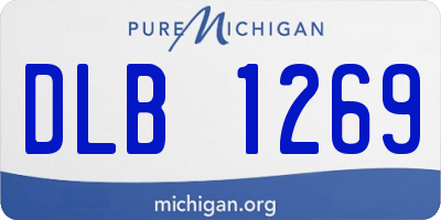 MI license plate DLB1269