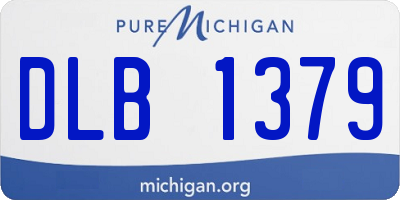 MI license plate DLB1379